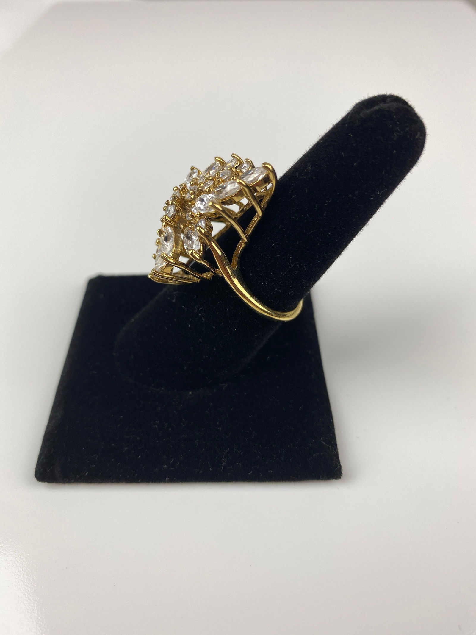 CZ Cluster .925 Sterling Silver Ring - 4