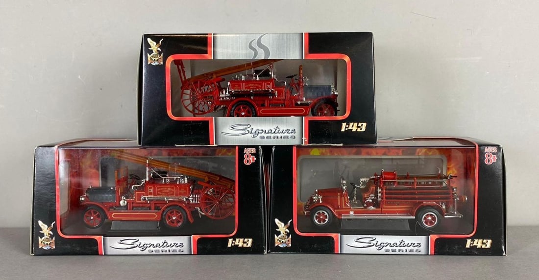 Group of 3 Signature Series 1:43 Scale Firetruck Die Cast Vehicles (1 of 3)