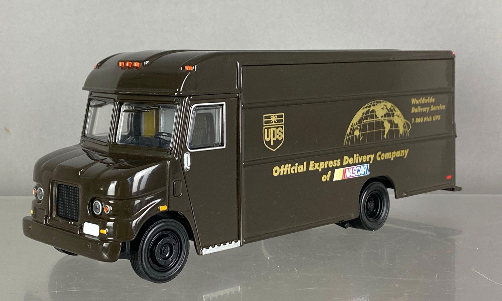 Avtion UPS Nascar Die-Cast Delivery Van: Measures 4” H x 10” W x 3” D