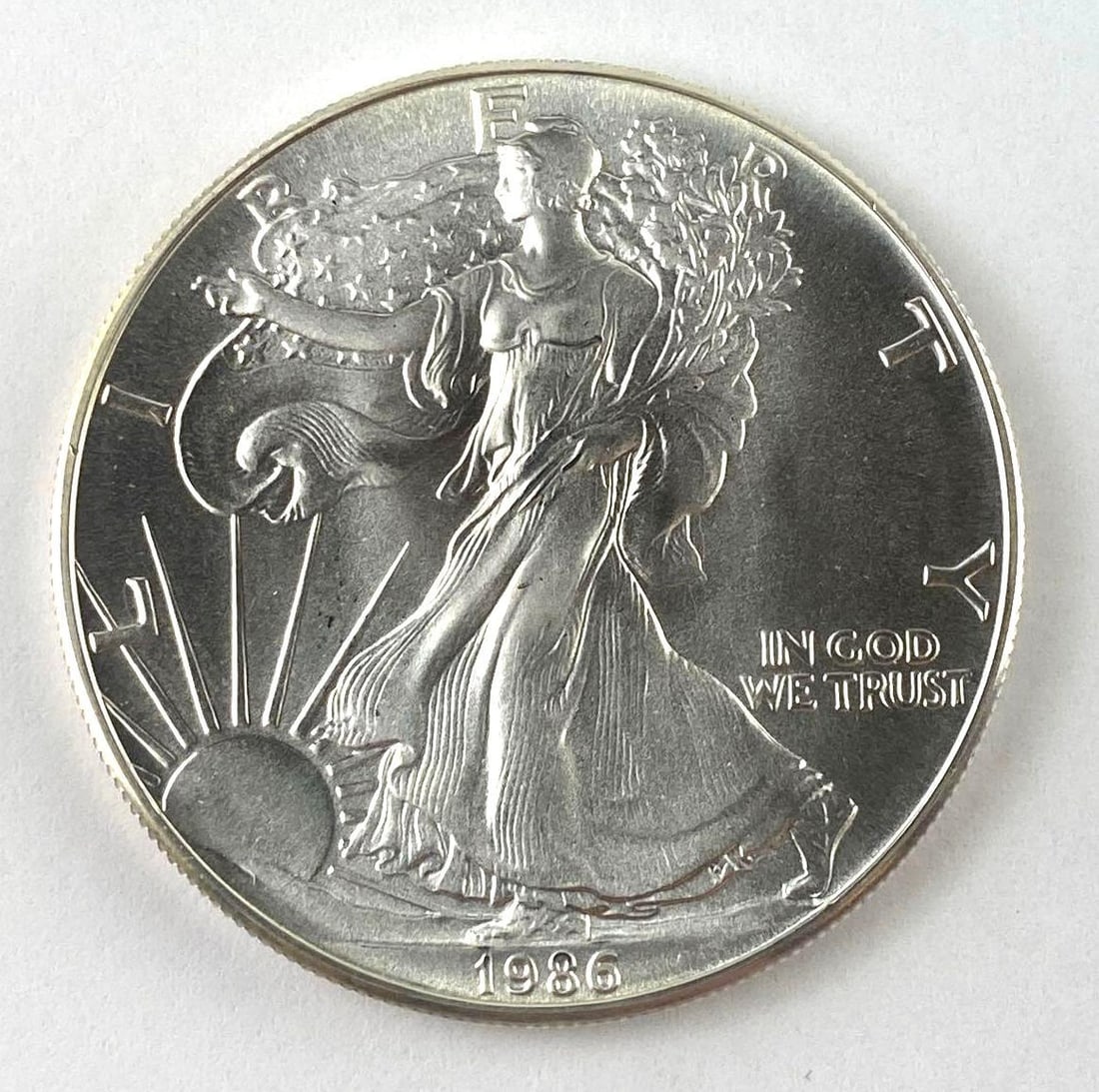 1986 US 1 Oz American Silver Eagle (1 of 2)