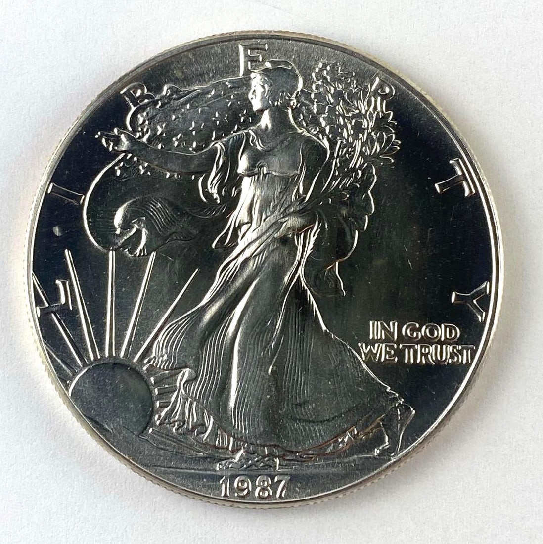 1987 US 1 Oz American Silver Eagle (1 of 2)