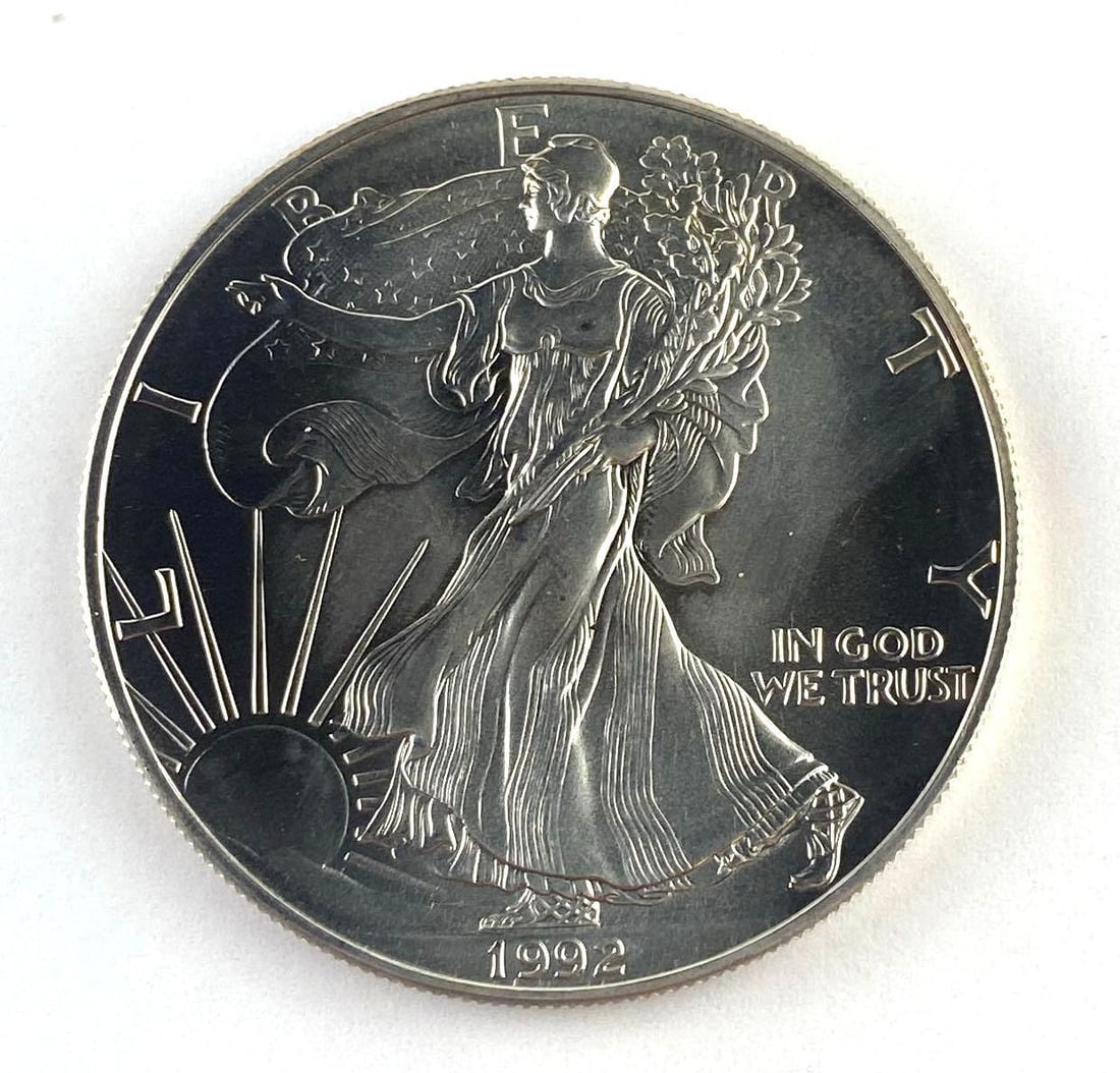 1992 US 1 Oz American Silver Eagle (1 of 2)