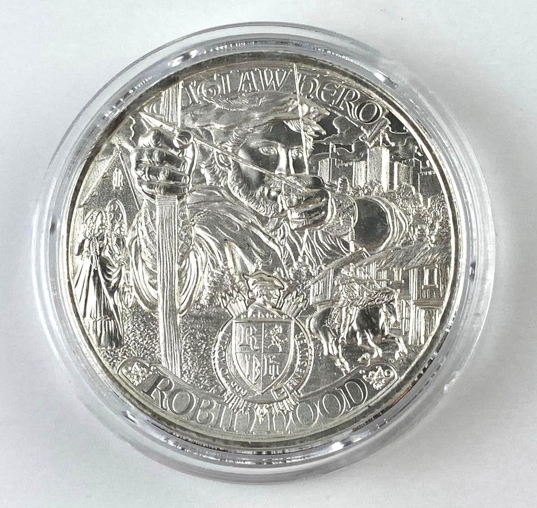 2021 Robin Hood 1 Oz .9999 Fine Silver Queen Elizabeth Round: 2021 Robin Hood 1 Oz .9999 Fine Silver Queen Elizabeth Round