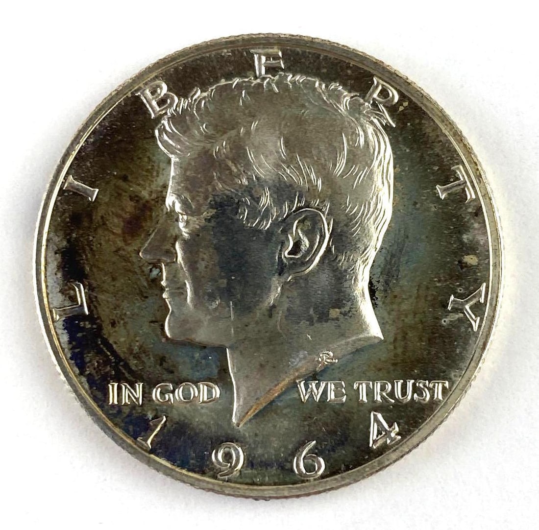 1964 US Kennedy Silver Half Dollar (1 of 2)