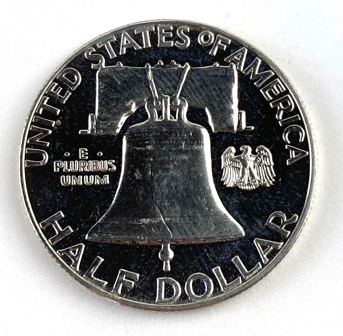 1961 US Franklin Silver Half Dollar - 2