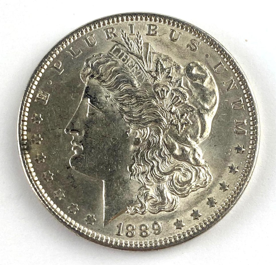 1889 US Morgan Silver Dollar (1 of 2)