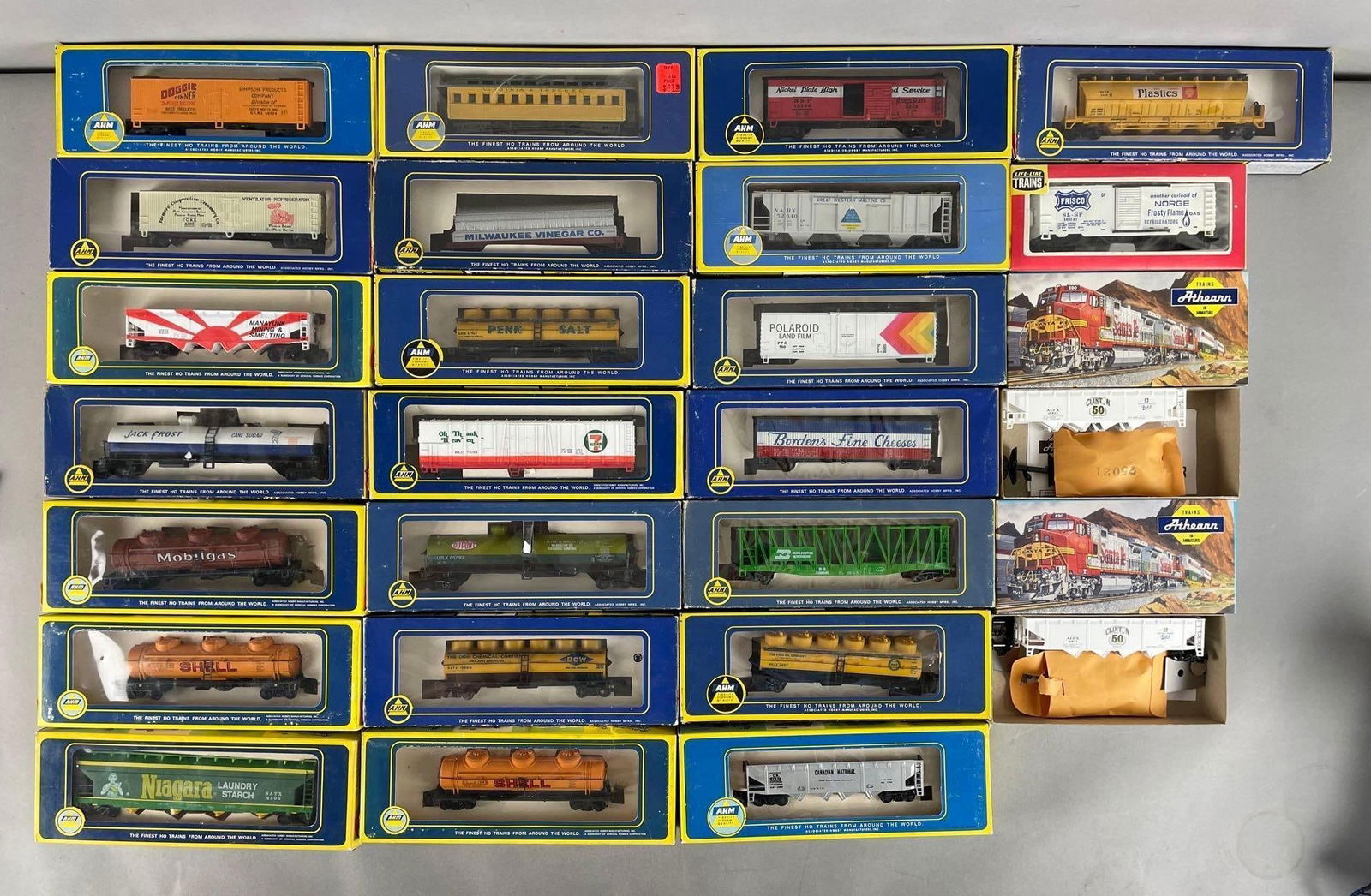 Group of AHM HO Scale Train Cars (1 of 3)