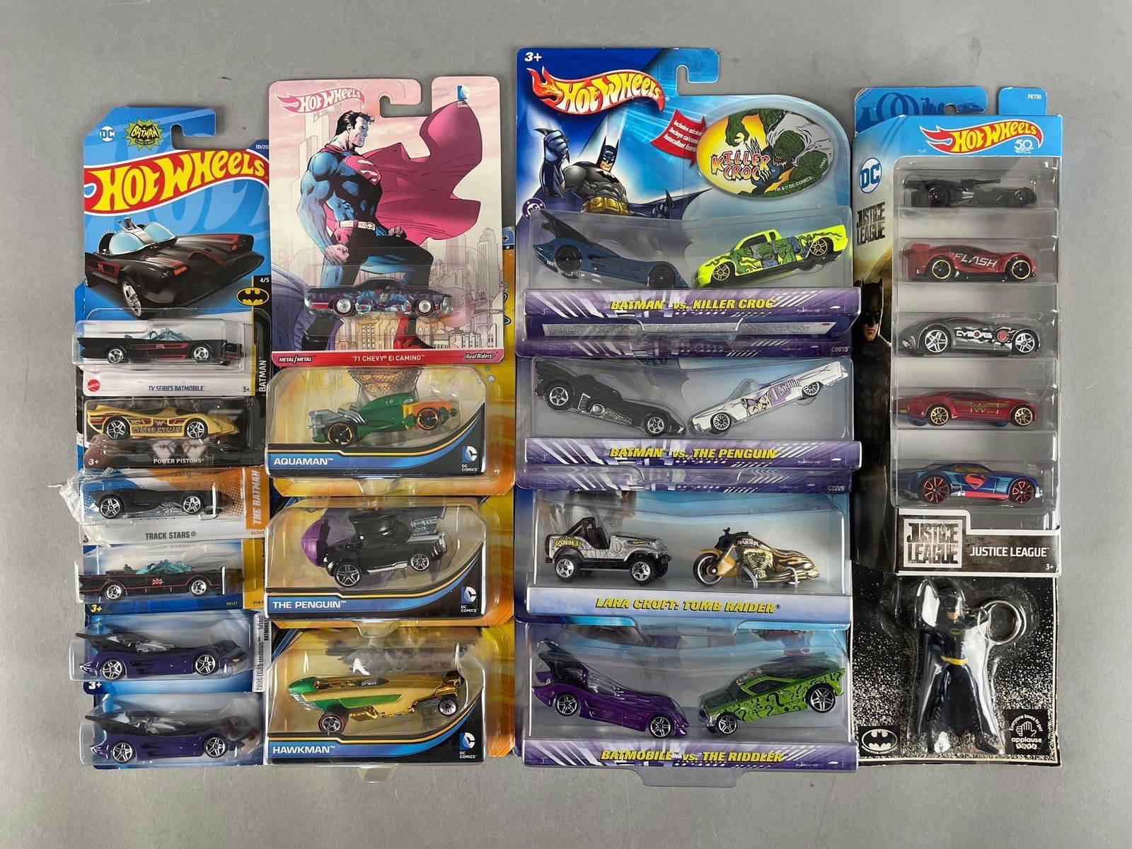 Group of Mattel Hot Wheels DC Die-Cast Vehicles (1 of 3)