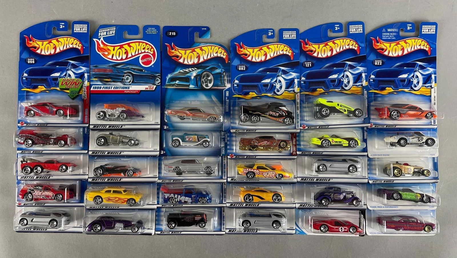 Group of Mattel Hot Wheels Die-Cast Vehicles: Includes ford gt40, 59 impala
