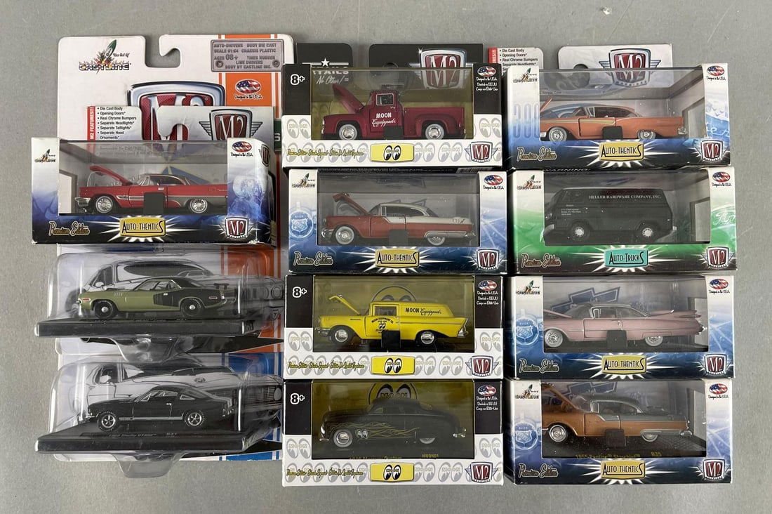 Group of M2 Machines Die-Cast Vehicles: Original packaging, 1/64 scale