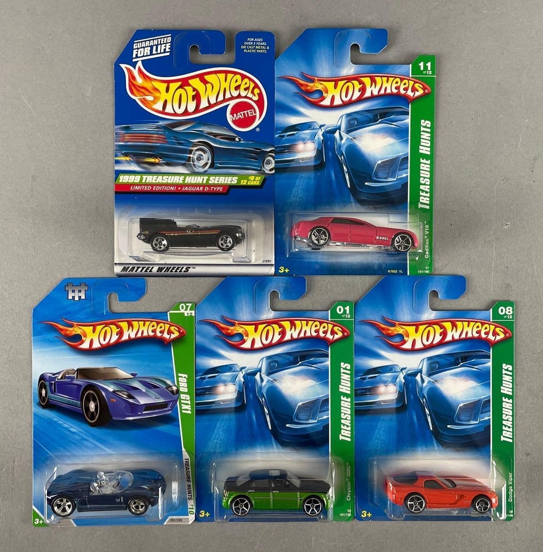 Group of Mattel Hot Wheels Treasure Hunt Die-Cast Vehicles (1 of 2)