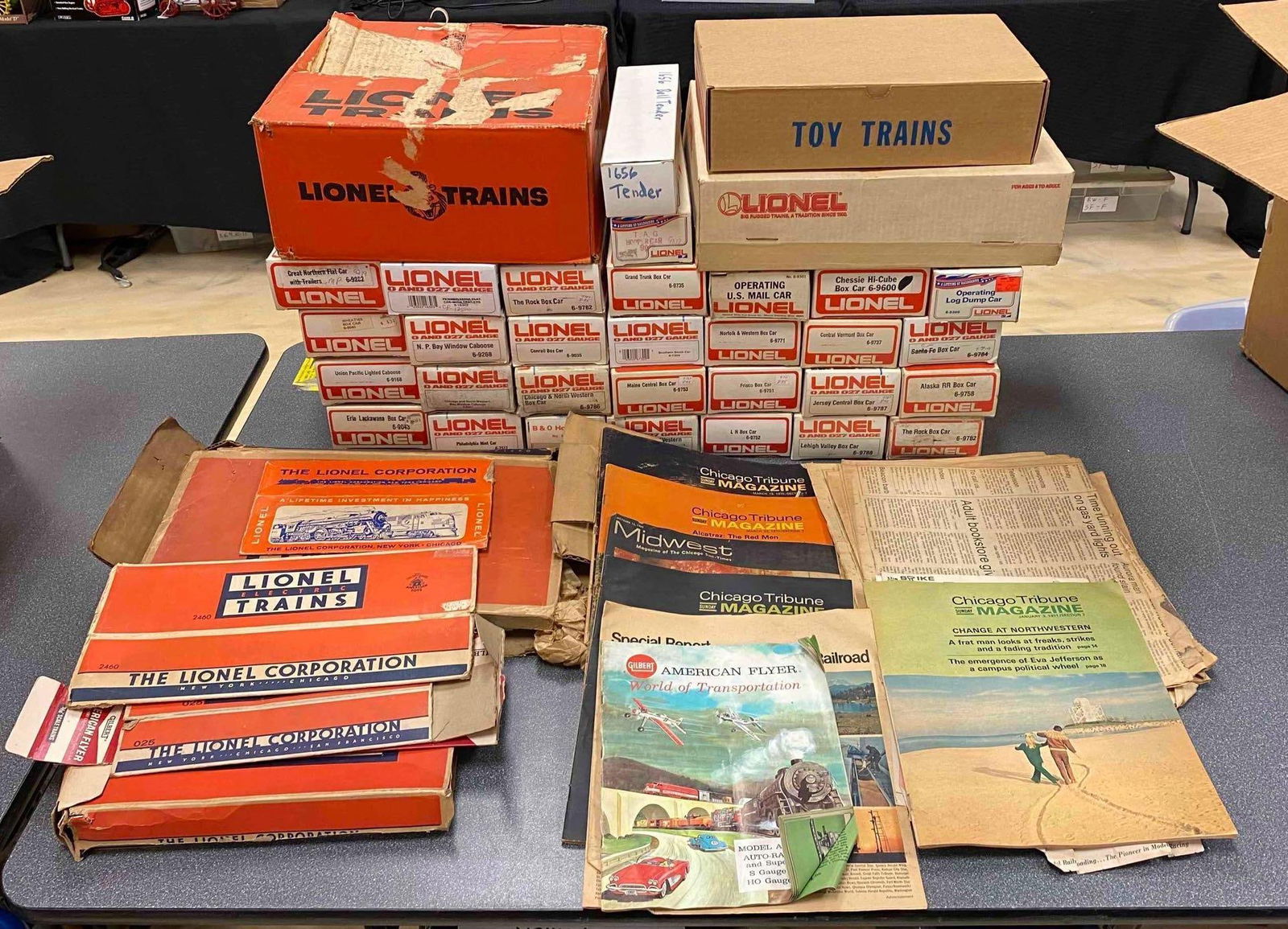 Group of Assorted Lionel Trains O Scale Empty Packaging (1 of 3)