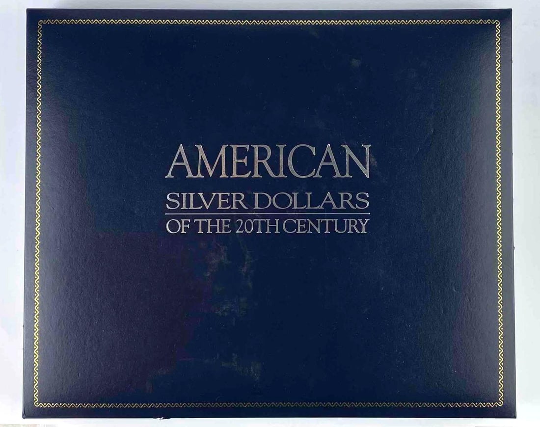 American Society 100 Years of American Silver Dollar Set: Includes 10 Morgan/ Peace Silver Dollars from various years including the COA.