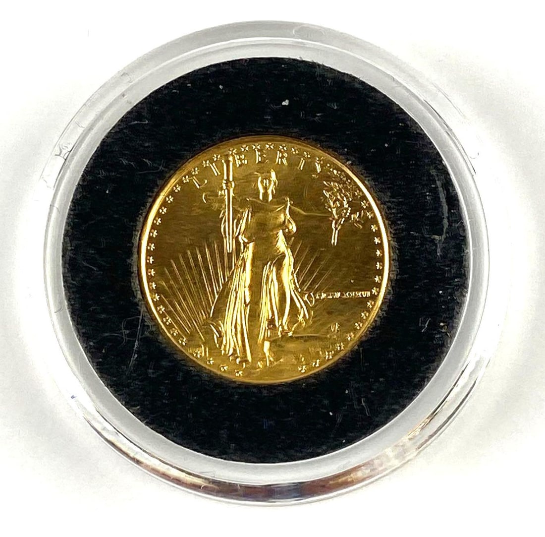 1986 US American Eagle 1/10 Oz Fine Gold Coin (1 of 2)