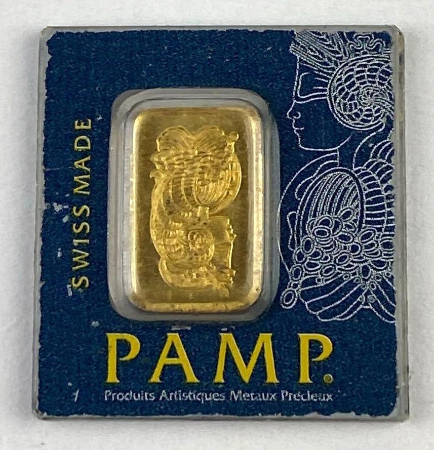 Suisse 1g 999.9 Fine Gold Piece: Suisse 1g 999.9 Fine Gold piece