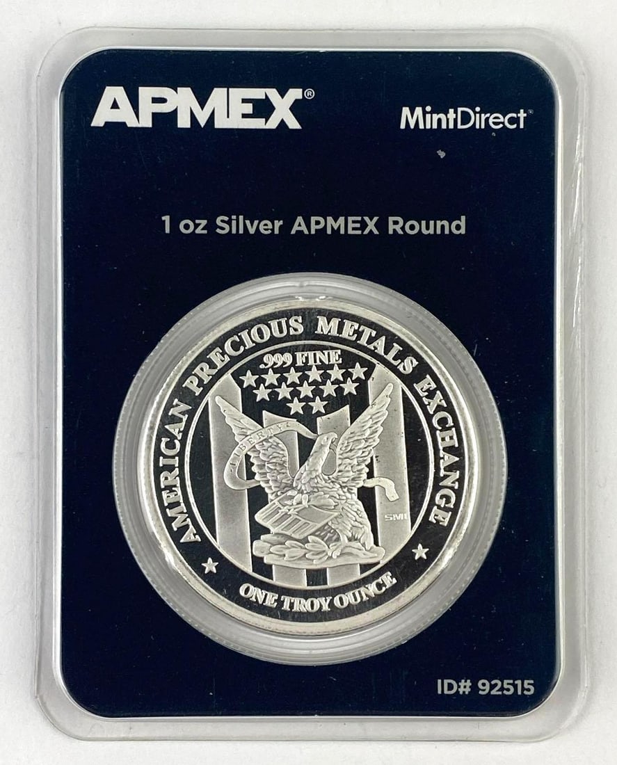 Apmex 1 Oz .999 Fine Silver Round: Apmex 1 Oz .999 Fine Silver Round