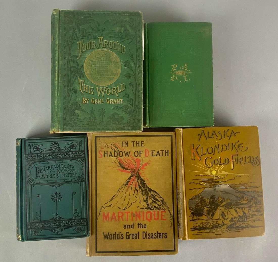 Group of 5 Antique World History Hardcover Books (1 of 3)