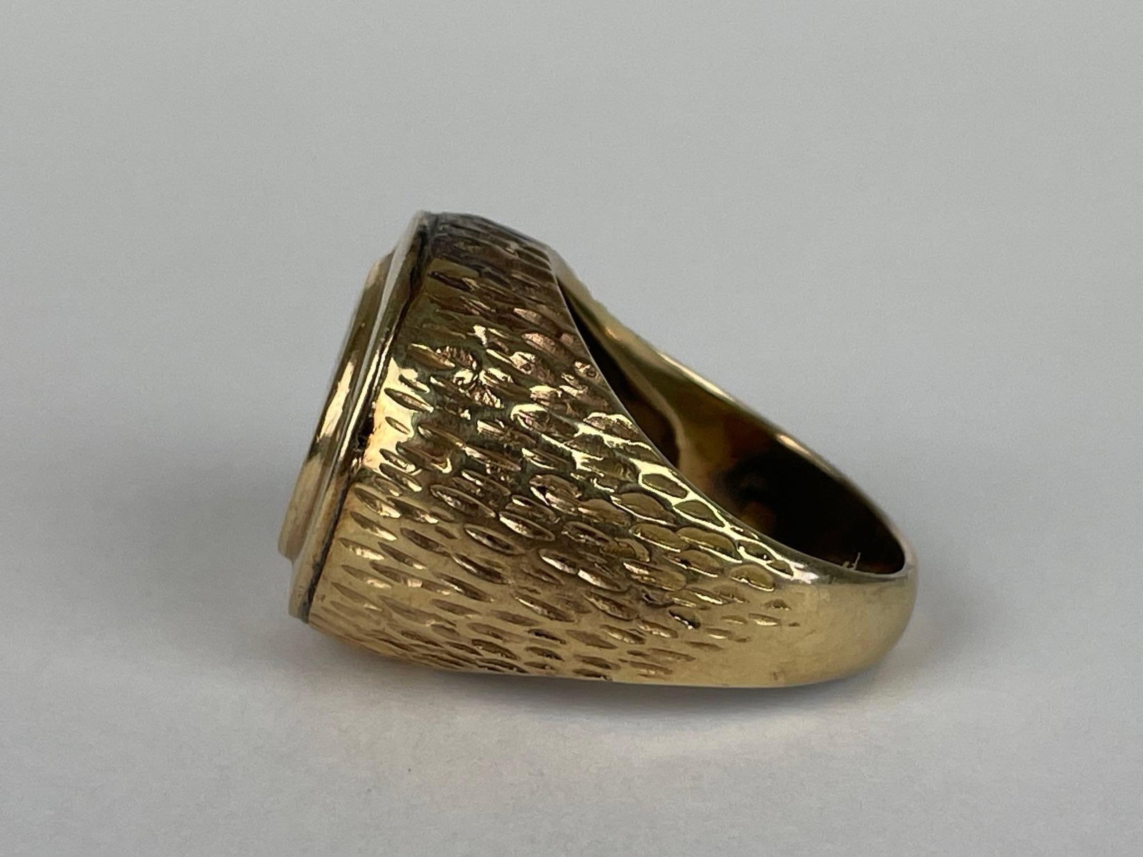 14K Gold Ring with Liberty Head Coin Setting - 2