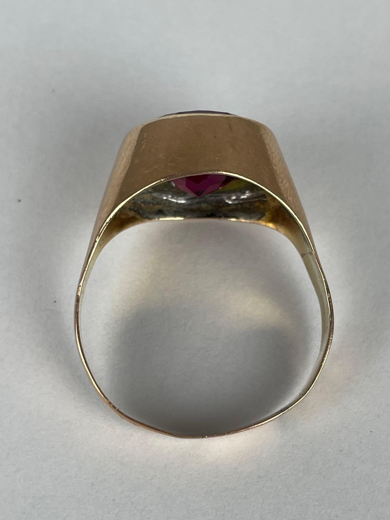 14K Gold and Ruby Ring - 4