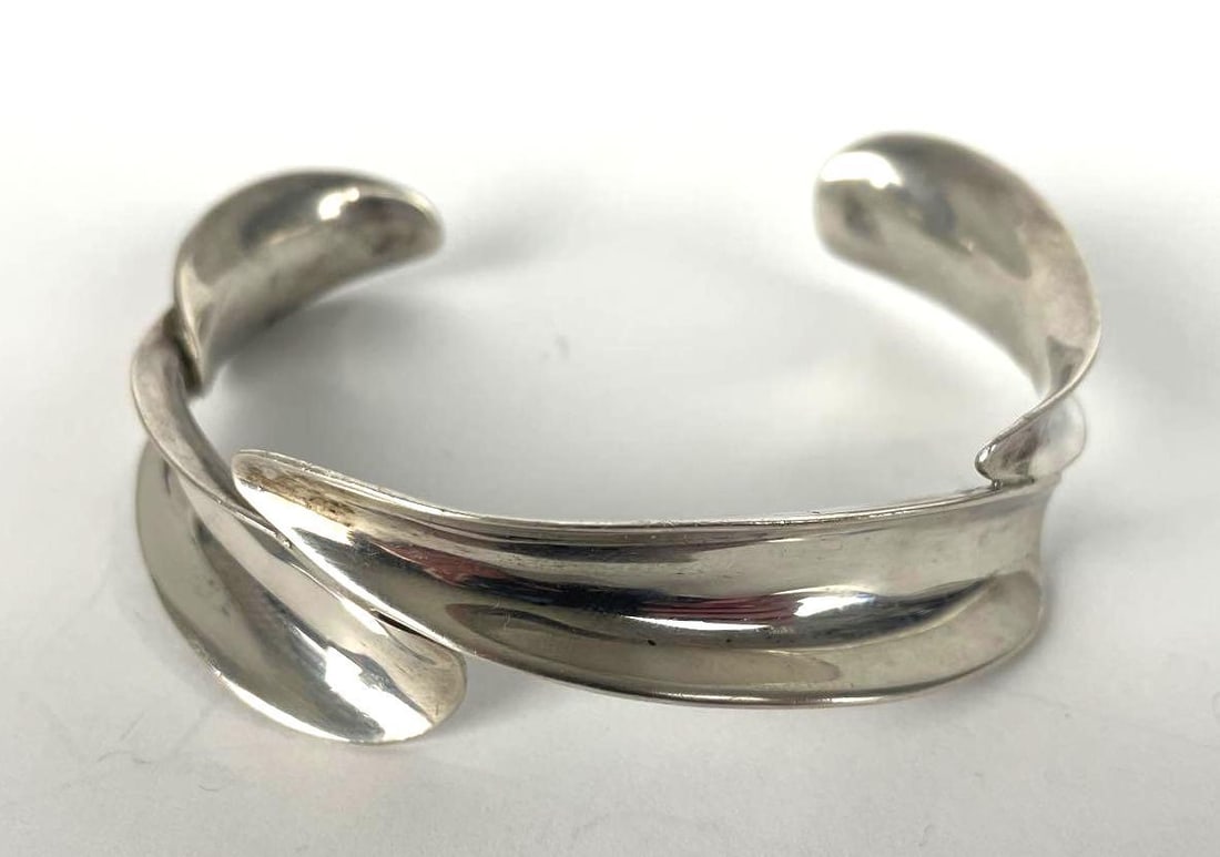 Sterling Silver Petal Cuff Bracelet (1 of 3)