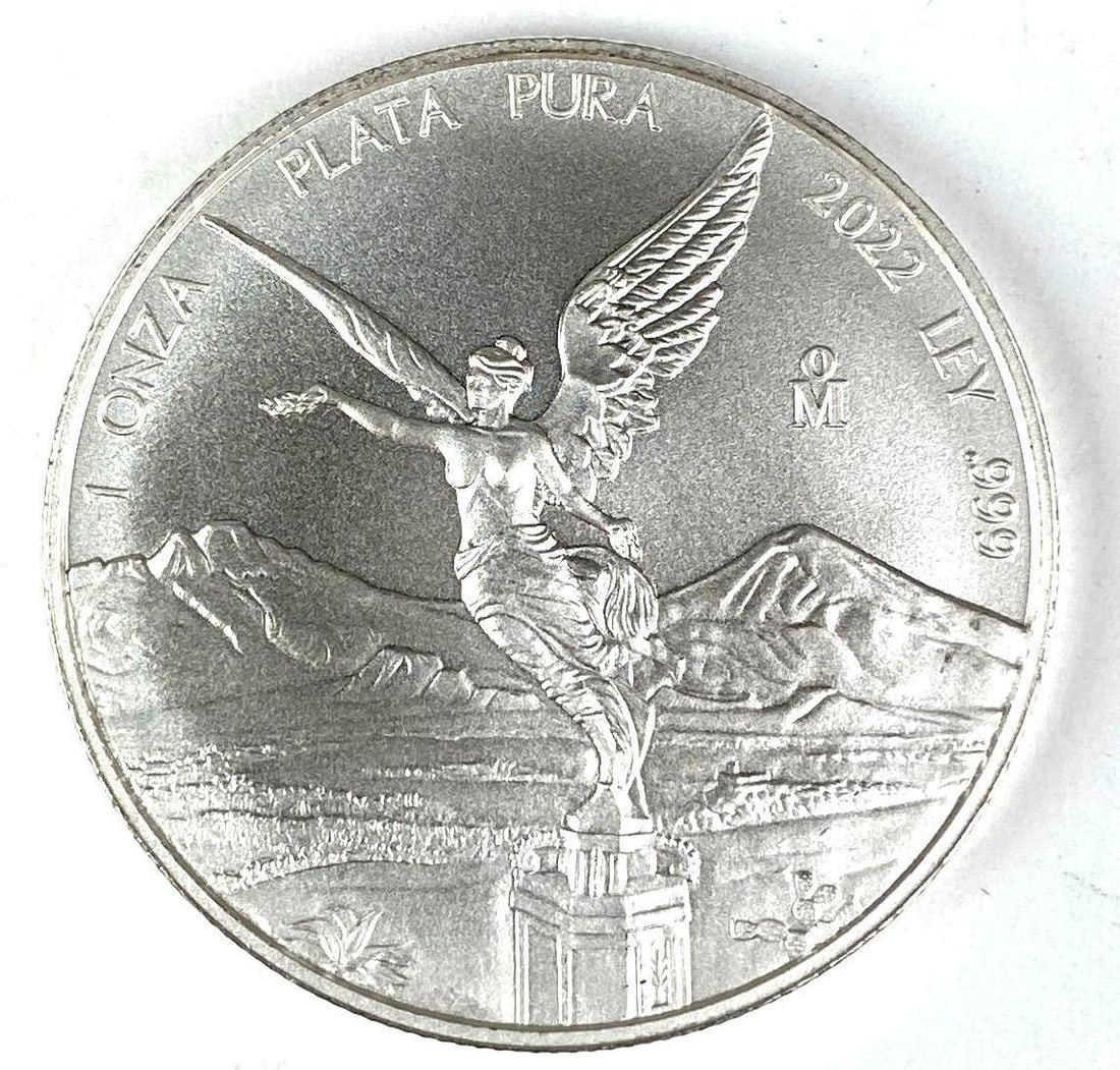 2022 Mexico Libertad 1 Onza 1 oz .999 Fine Silver Round (1 of 2)