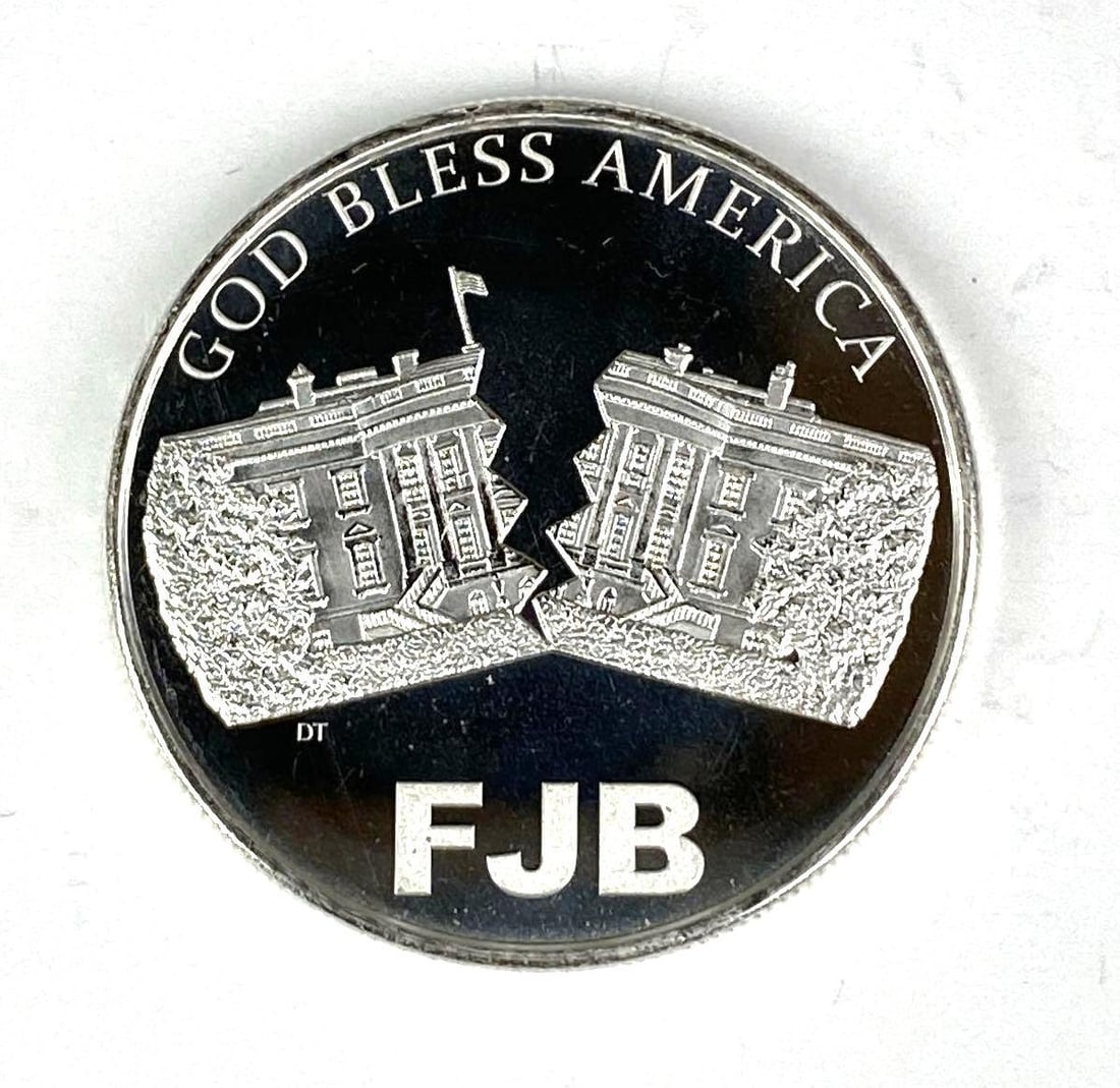 FJB Lets Go Brandon 1 oz .999 Fine Silver Round: FJB Lets Go Brandon 1 oz .999 Fine Silver Round