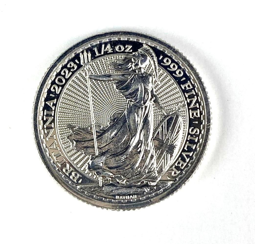 2023 Great Britain 50 Pence Britannia 1/4 oz .999 Fine Silver Coin: 2023 Great Britain 50 Pence Britannia 1/4 oz .999 Fine Silver Coin