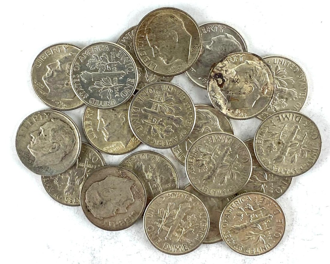 Group of 20 Roosevelt 90% Silver Dimes: Group of 20 Roosevelt 90% Silver Dimes