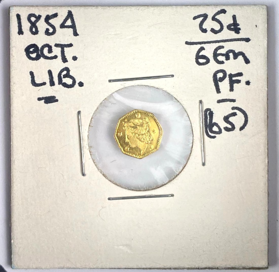 1854 Octagon Liberty Head Gold Dollar: 1854 Octagon Liberty Head Gold Dollar