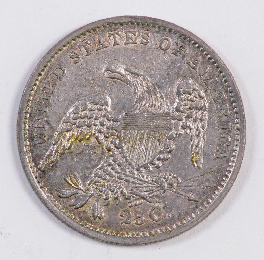 1835 Capped Bust Silver Quarter. - 3