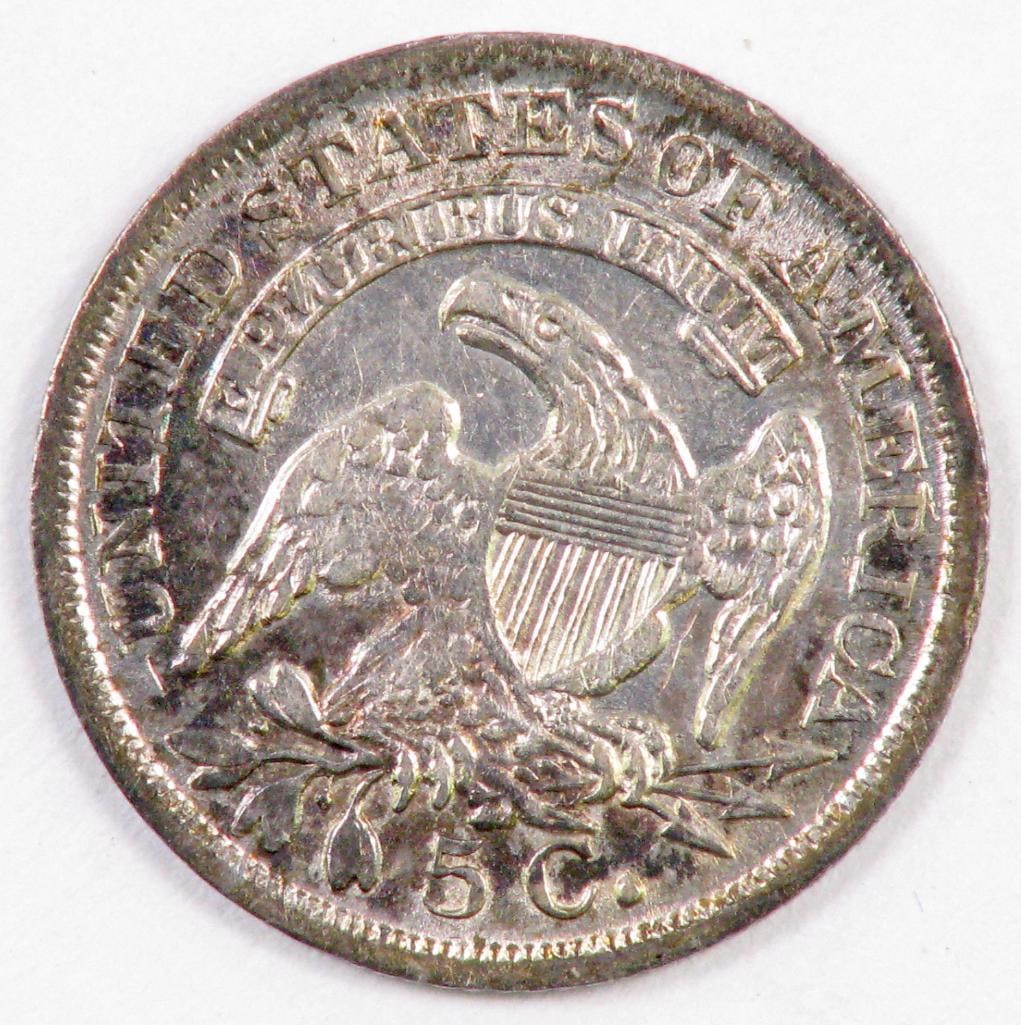 1837 Capped Bust Silver Half Dime. - 3