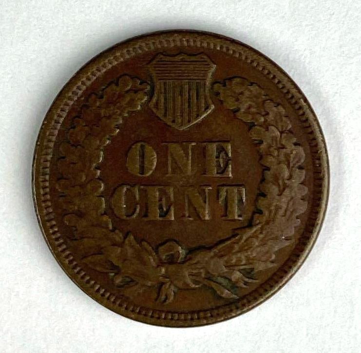 1866 US Indian Head Cent - 2