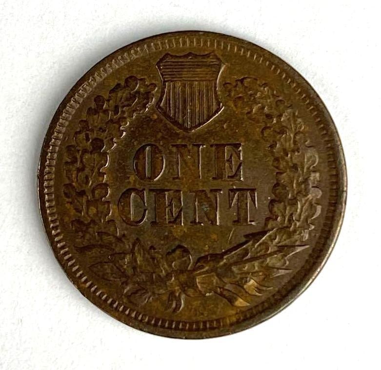 1872 US Indian Head Cent - 2