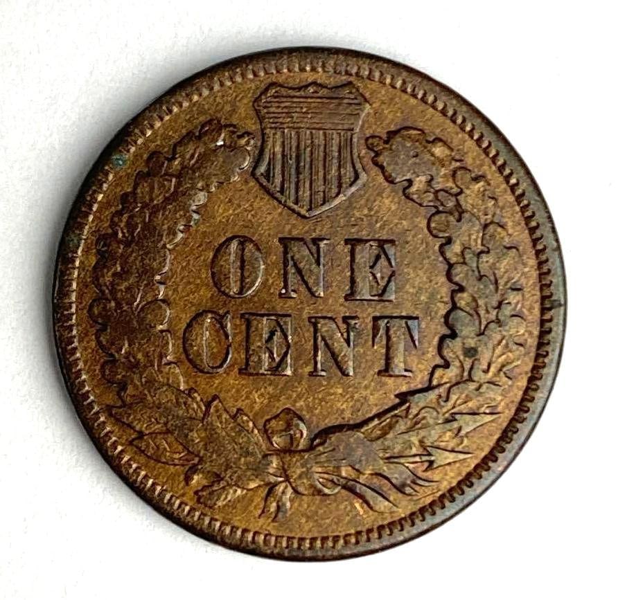 1876 US Indian Head Cent - 2