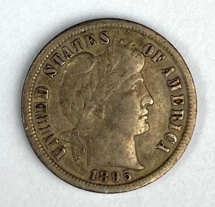1895 S US Barber Silver Dime: 1895 S US Barber Silver Dime