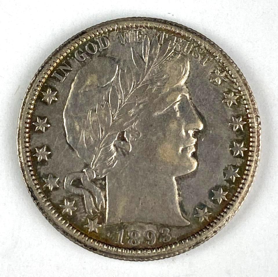 1893 O US Barber Silver Half Dollar: 1893 O US Barber Silver Half Dollar