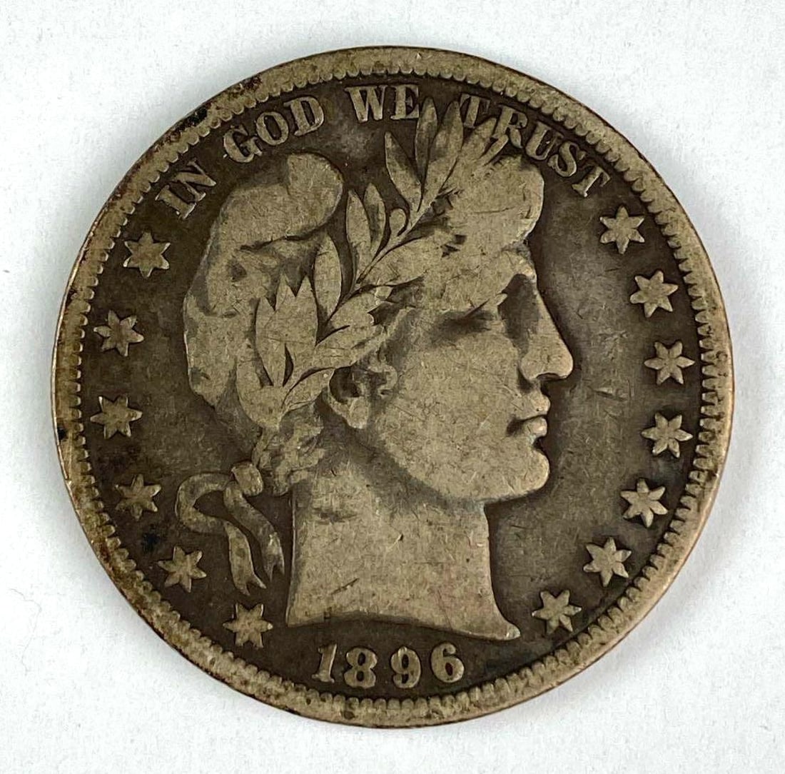 1896 O US Barber Silver Half Dollar: 1896 O US Barber Silver Half Dollar
