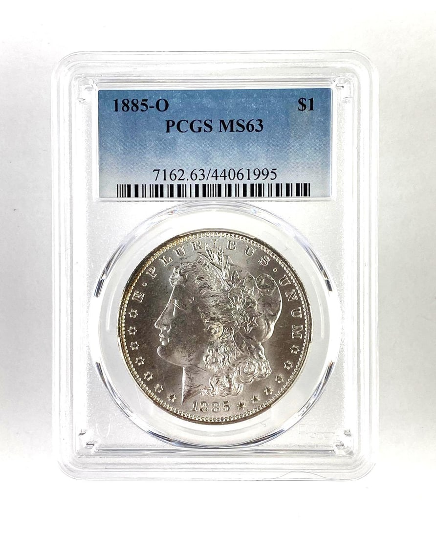 PCGS Graded 1885 O U.S. Morgan Silver Dollar MS63 (1 of 2)