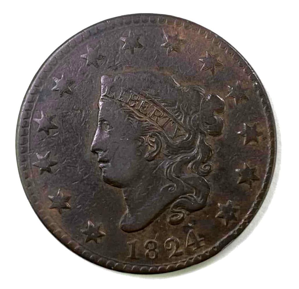 1824 Coronet Head Large Cent (1 of 2)