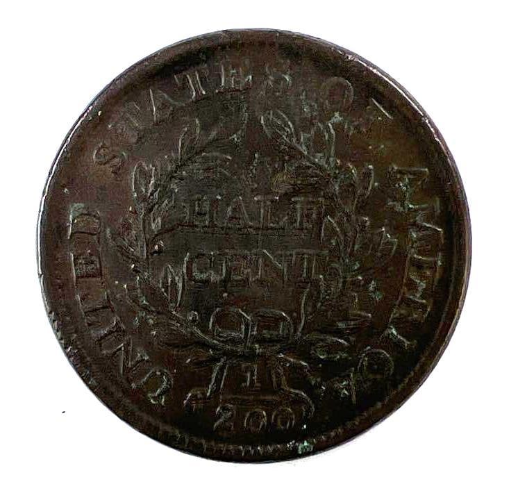 1805 Draped Bust Half Cent - 2