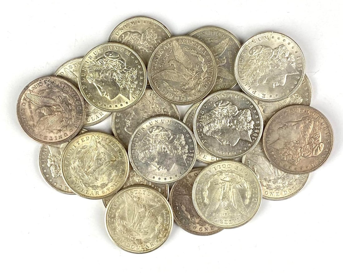 Group of 20 1921 US Morgan Silver Dollars (1 of 1)
