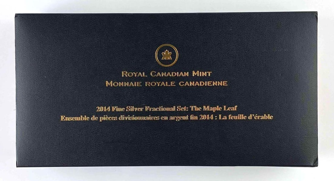 2014 Royal Canadian Mint Fractional Maple Leaf 1.90 ASW .9999 Silver Set: 2014 Royal Canadian Mint Fractional Maple Leaf 1.90 ASW .9999 Silver Set. COA included.