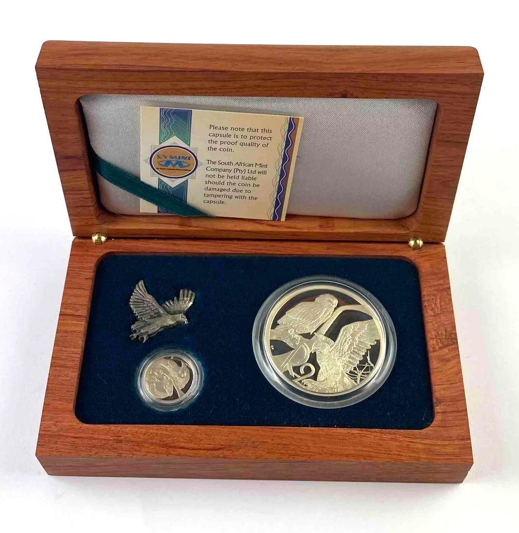 2003 SAMINT 1 oz/ 1.3 ASW 925 Silver Bird of Prey Series Set: 2993 Bird of Prey Series Combination Set Eagles. COA included.