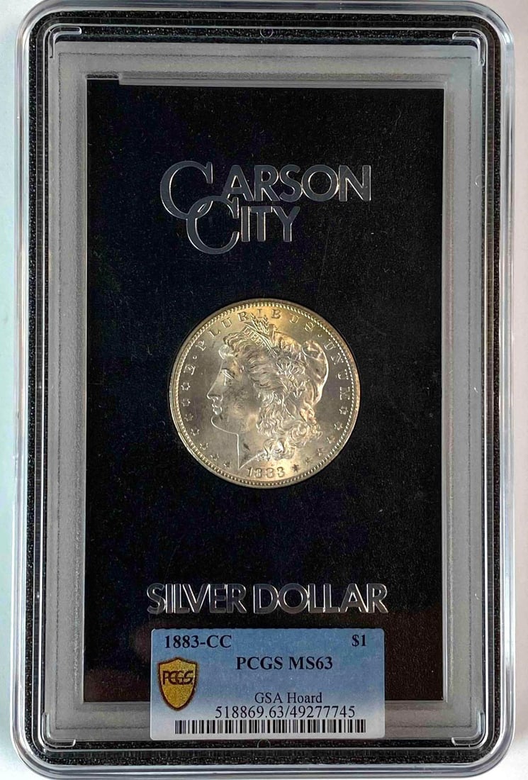 GSA 1883-CC PCGS MS63 US Morgan Silver Dollar (1 of 2)