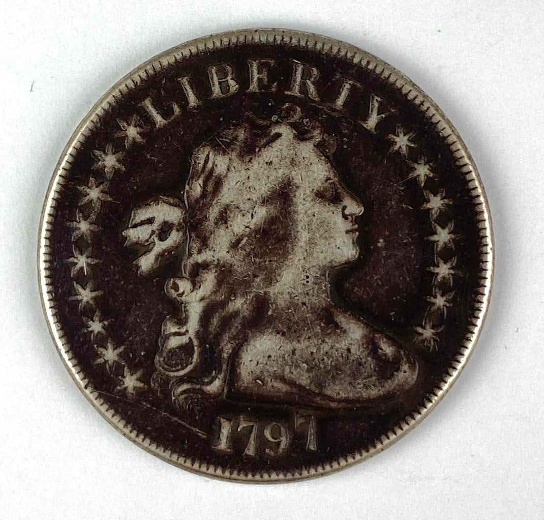 1797 US Draped Bust Silver Dollar: 1797 US Draped Bust Silver Dollar