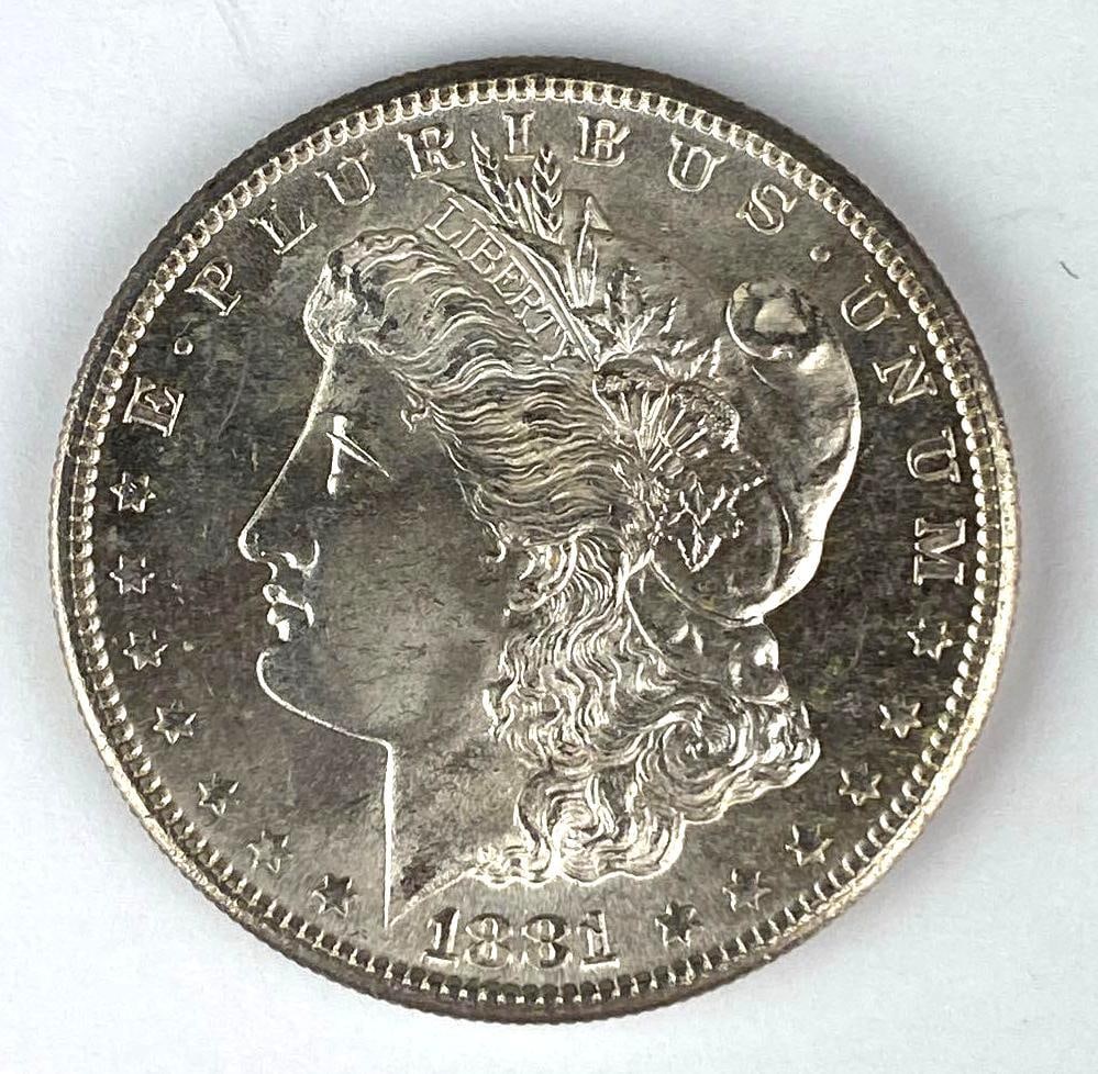 1881 S US Morgan Silver Dollar (1 of 2)