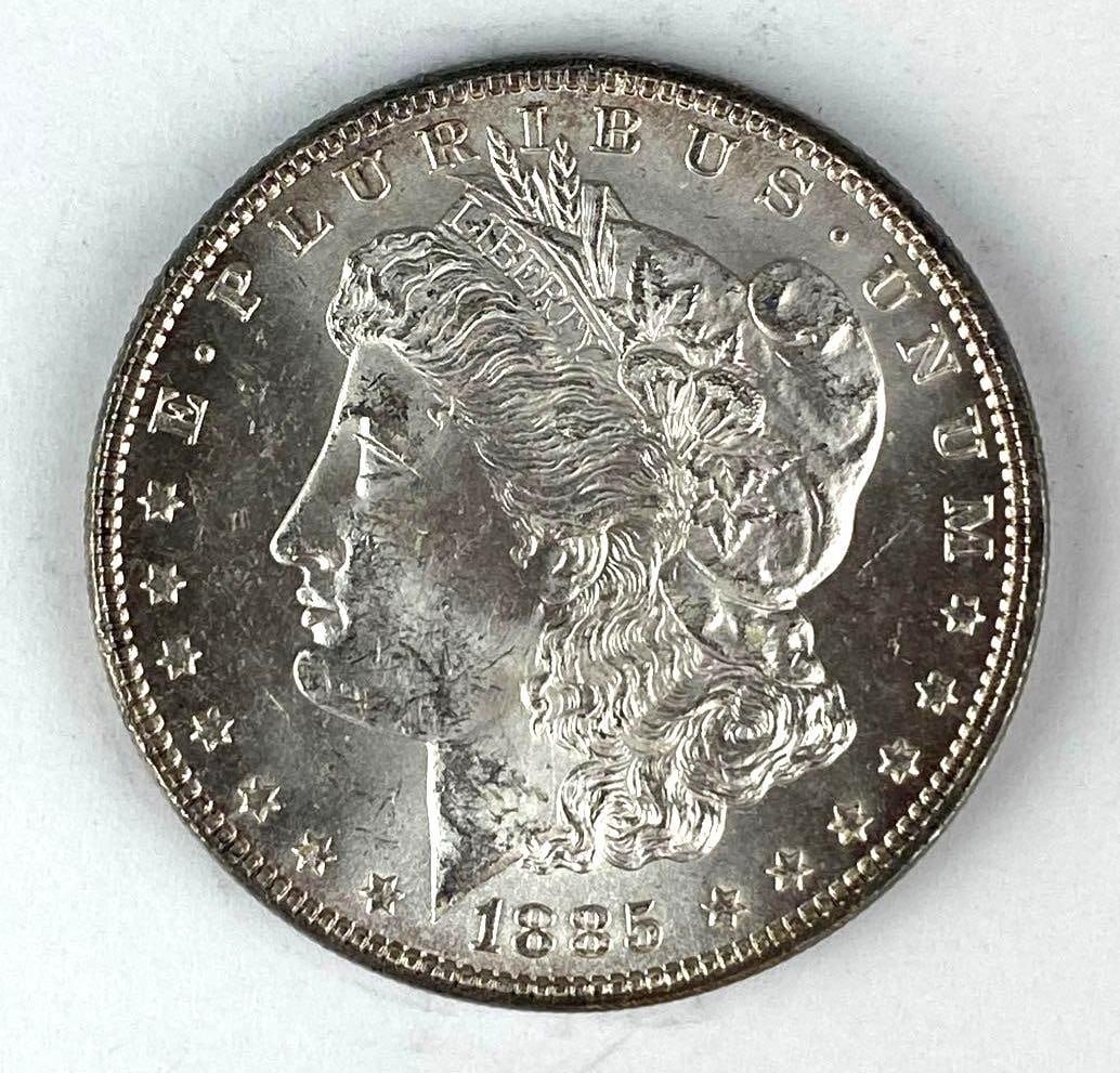 1885 US Morgan Silver Dollar (1 of 2)