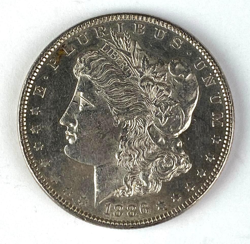 1886 US Morgan Silver Dollar (1 of 2)