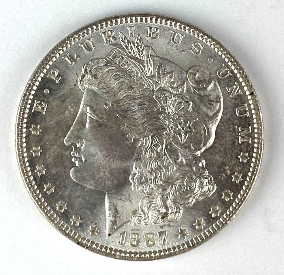 1887 US Morgan Silver Dollar: 1887 US Morgan Silver Dollar