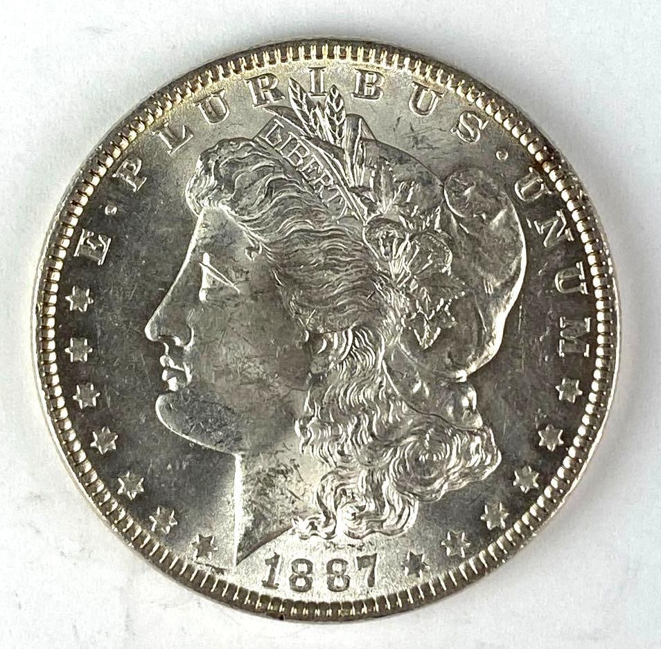 1887 US Morgan Silver Dollar: 1887 US Morgan Silver Dollar